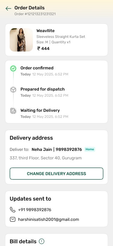 Order tracking
