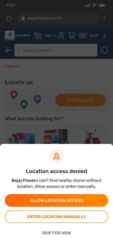 Location denied